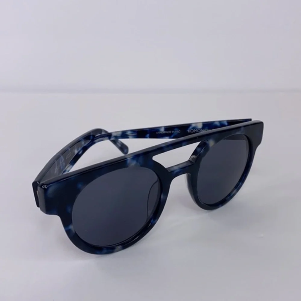 KOMONO DREYFUSS sunglasses Blue & Black NEW NWT round